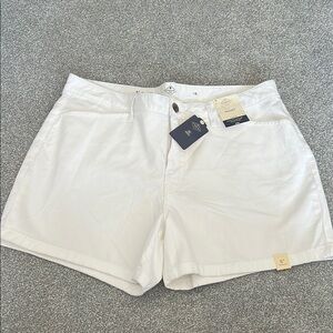 St. John's Bay White Bermuda Shorts Relaxed Fit